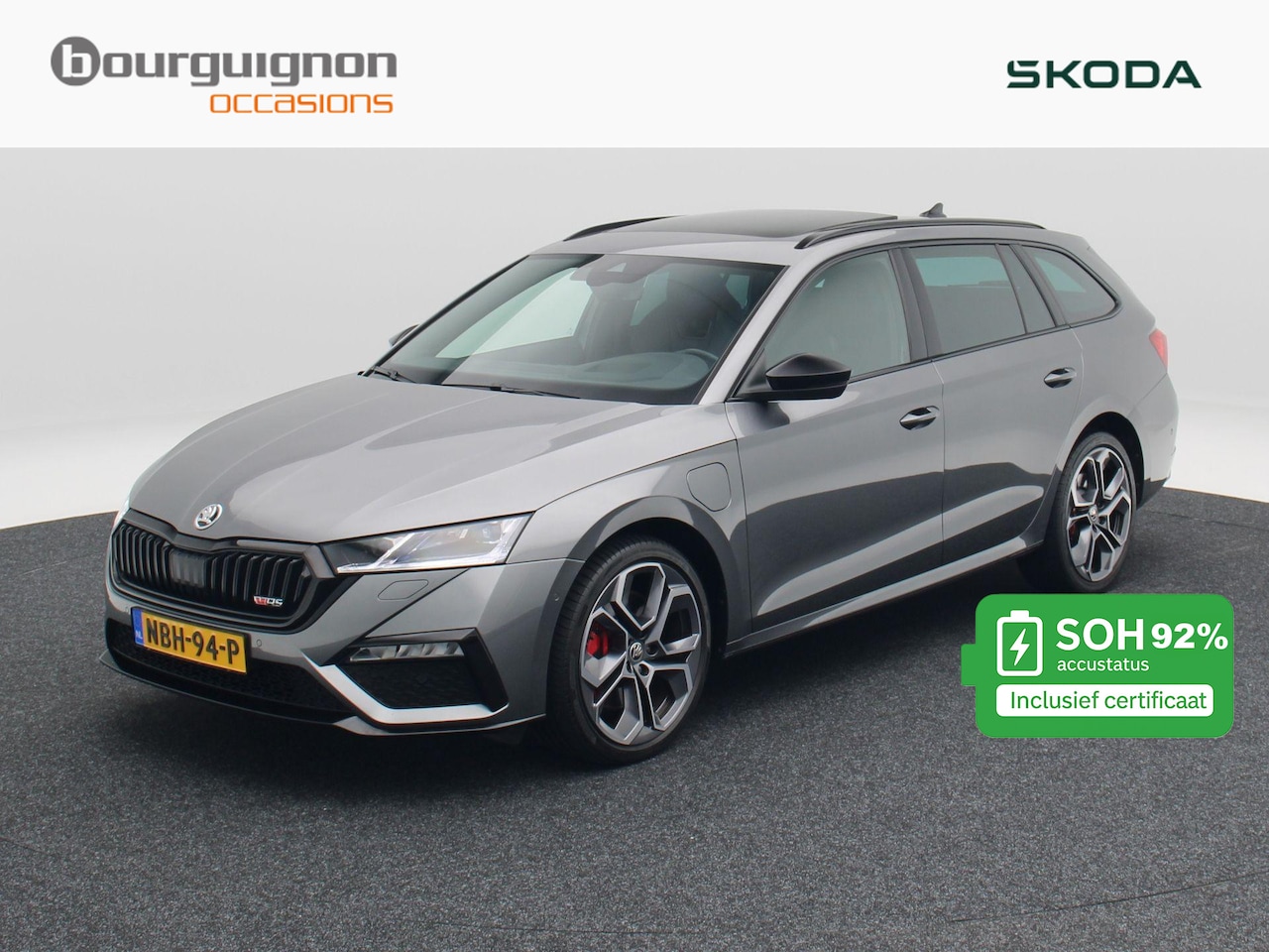 Skoda Octavia Combi - 1.4 TSi 245 Pk RS iV PHEV Business | Stoel/Stuurverwarming | Panorama dak | Camera | Adapt - AutoWereld.nl