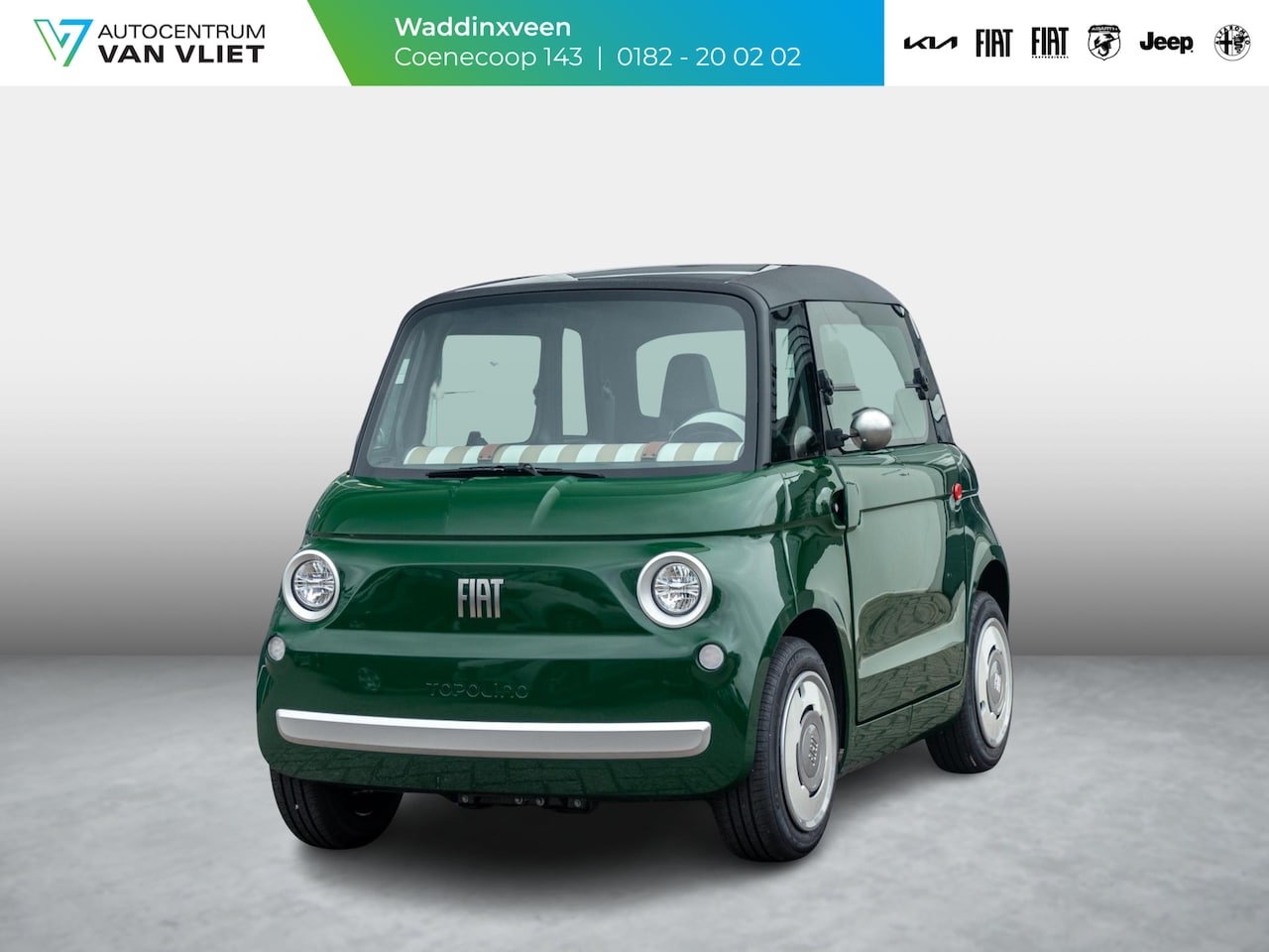 Fiat Topolino - Speciale | Uit voorraad leverbaar | Uniek | Britisch Racing Green | Leder Amaretto - AutoWereld.nl