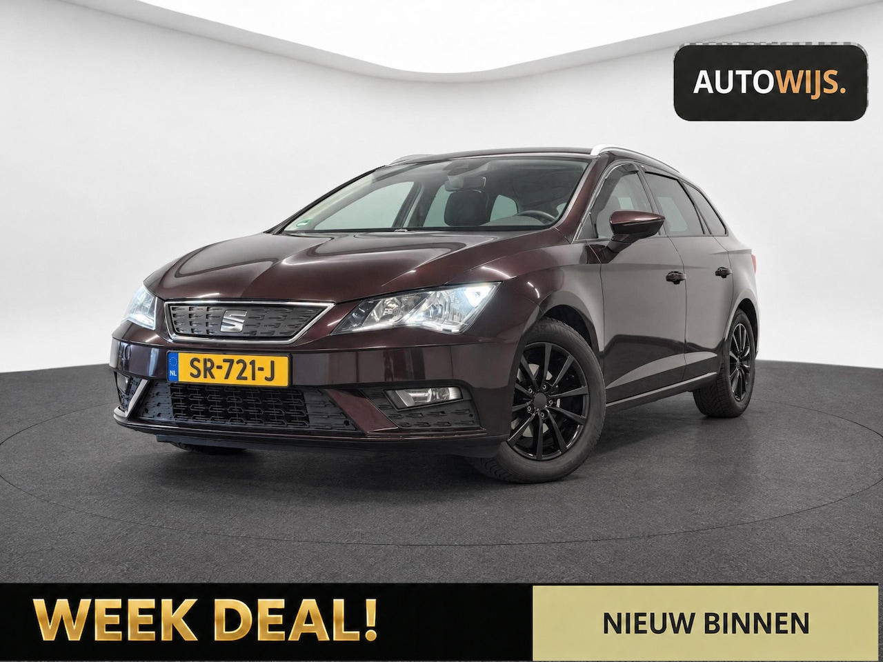 SEAT Leon ST - 1.0 EcoTSI Style Business Intense|AUT|KEYLESS|NAVI|NL AUTO - AutoWereld.nl