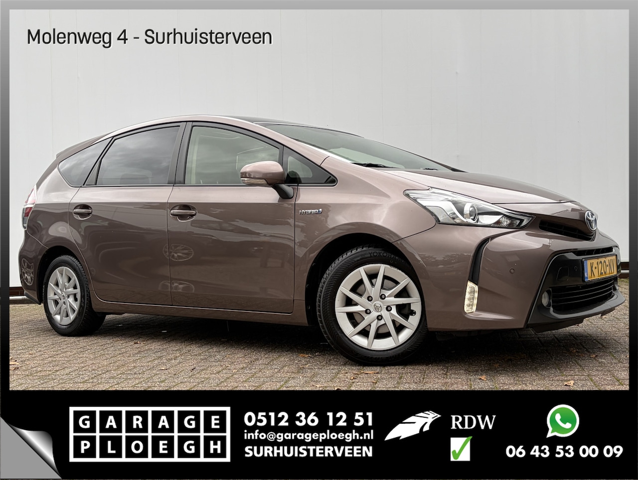 Toyota Prius - 7-Pers 1.8 Dynamic Automaat Pano HUD Camera Cruise Stoelverw Nav/Cruise Voll.Onderhoud! - AutoWereld.nl