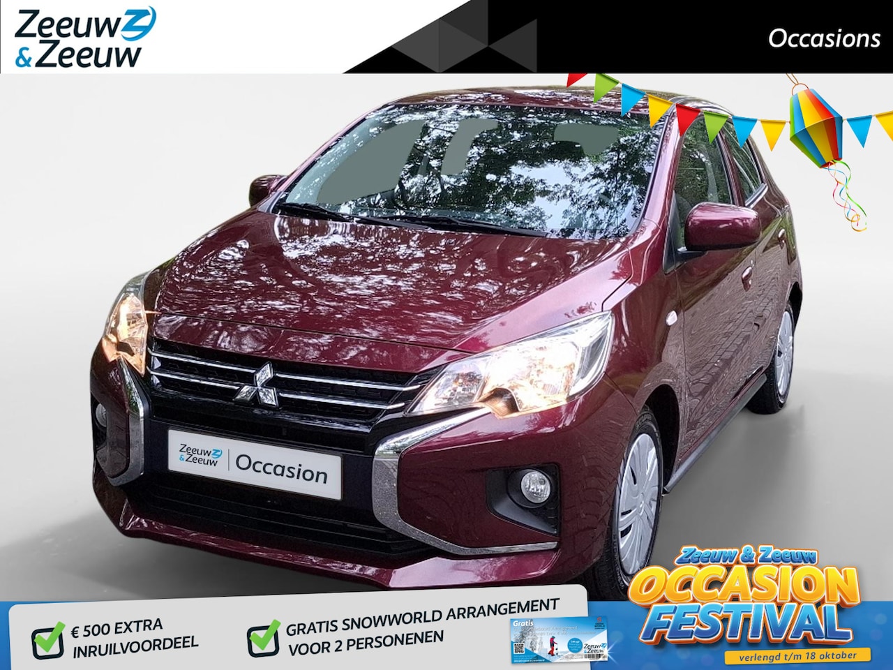 Mitsubishi Space Star - 1.2 Connect+ | LAGE KILOMETERS | AIRCO | TELEFOON | 5 DEURS | - AutoWereld.nl