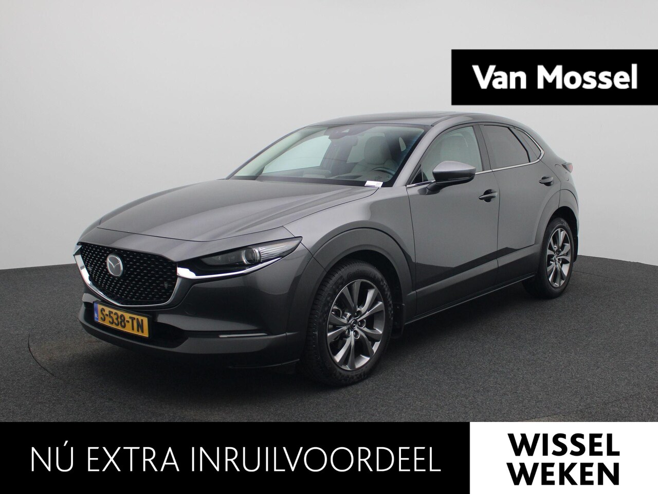 Mazda CX-30 - 2.0 e-SkyActiv-X M Hybrid Luxury | Automaat | schuif-/kanteldak | Bose-audiosysteem | Lede - AutoWereld.nl