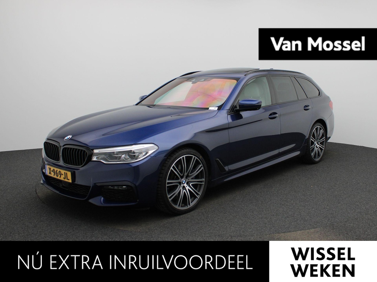 BMW 5-serie Touring - 540i xDrive High Executive | Automaat | Panoramadak | Harman Kardon | Lederen Bekleding | - AutoWereld.nl