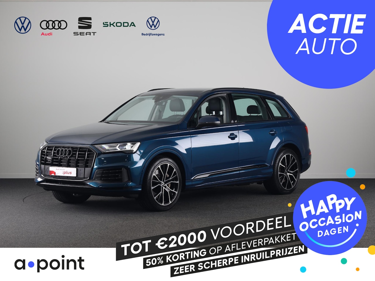 Audi Q7 - 55 TFSI e quattro Pro Line 367pk | Trekhaak | Parkeerkcamera | Elektrisch verstelbare voor - AutoWereld.nl