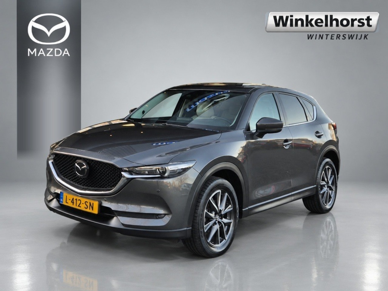 Mazda CX-5 - SKYACTIV-G 2.5 194 6AT AWD LUXURY / White leder / Trekhaak - AutoWereld.nl