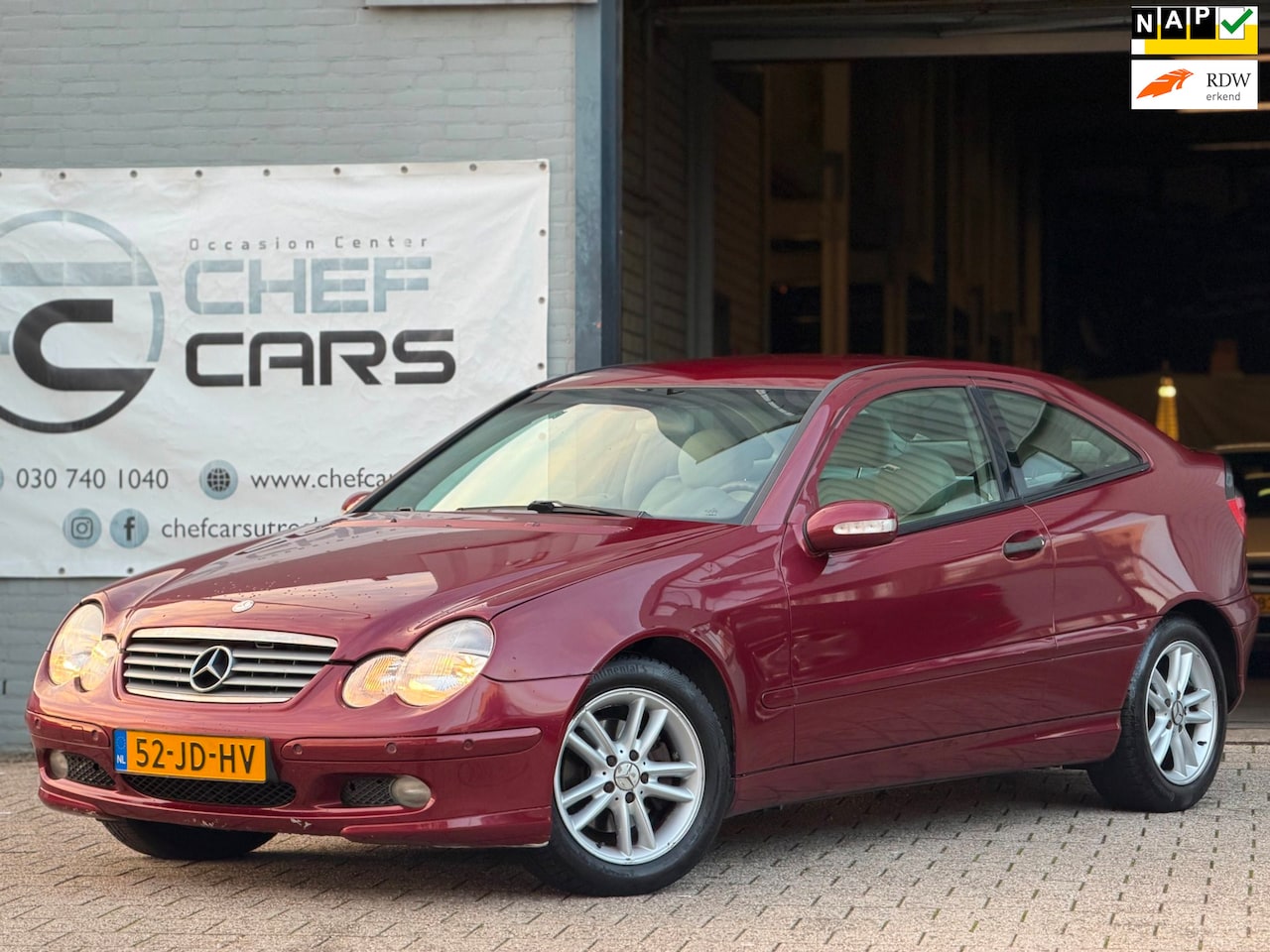 Mercedes-Benz C-klasse Coupé - 200|NAP|AUTOMAAT|1EIGENAAR|LEER|PDC|BOEKJES! - AutoWereld.nl