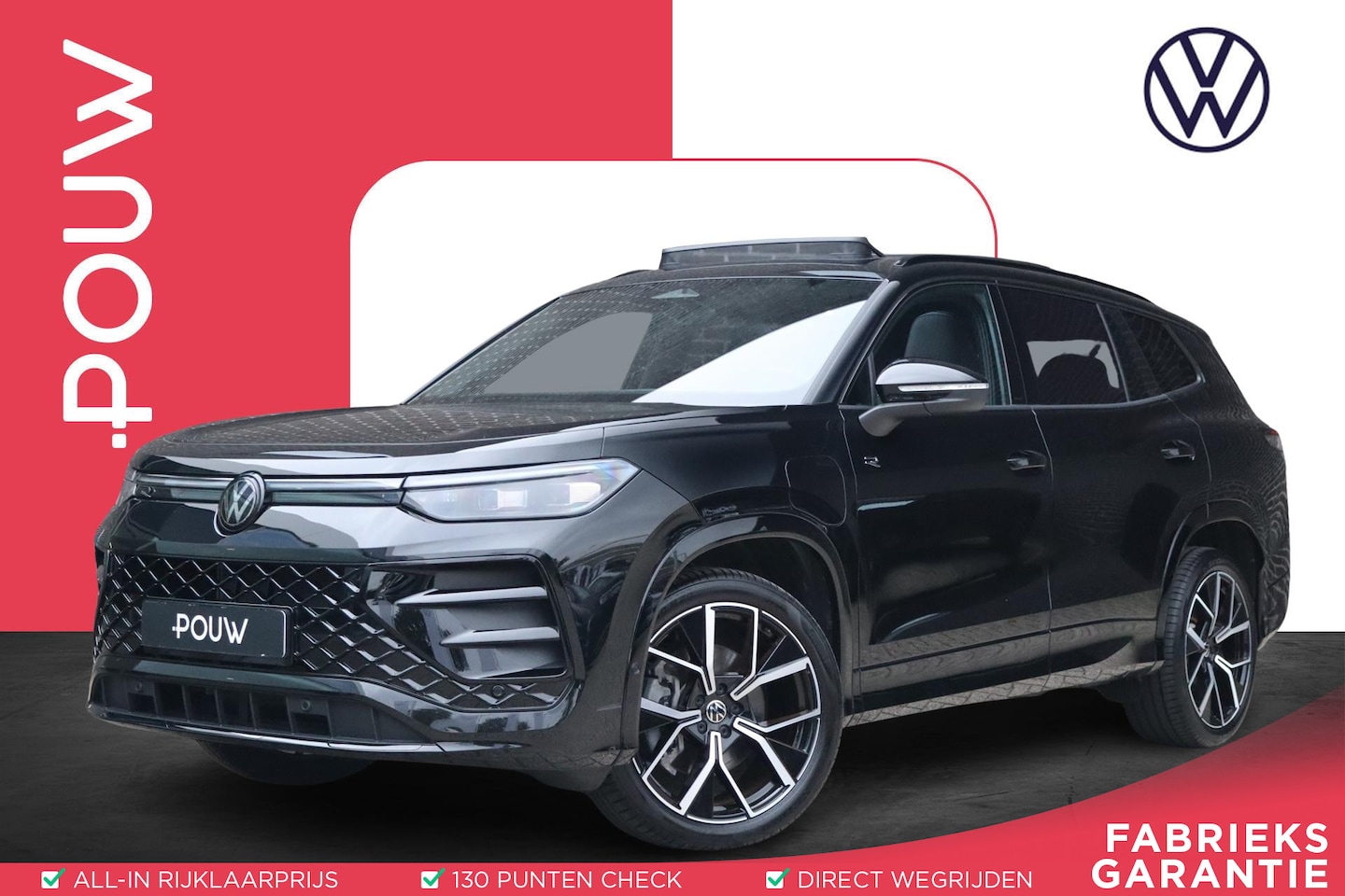 Volkswagen Tayron - 1.5 eHybrid 272pk R-Line Edition | Panormadak | Blackstyle Pakket | Achteruitrijcamera - AutoWereld.nl