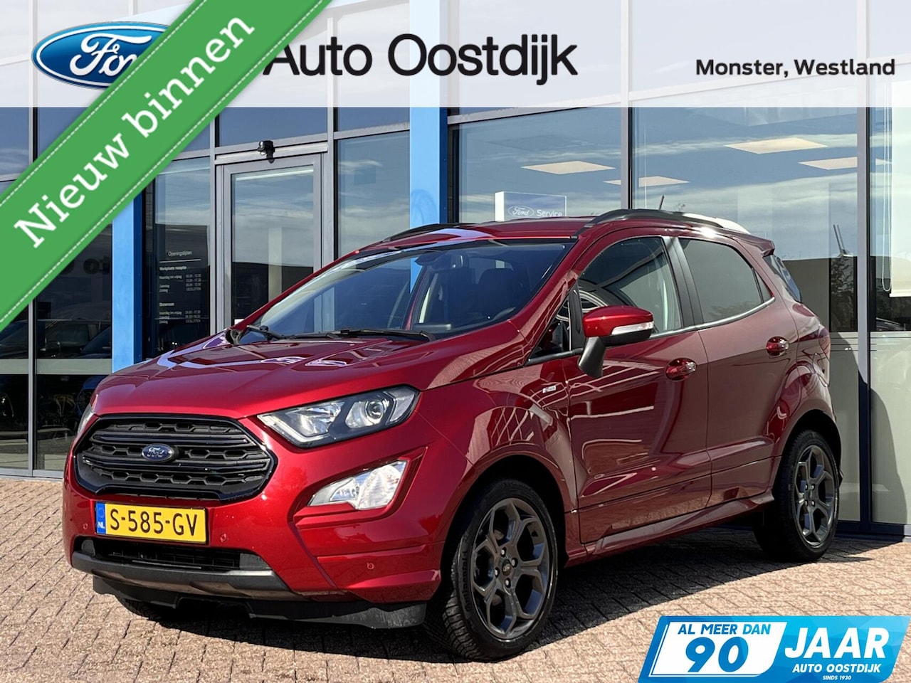Ford EcoSport - 1.0 EcoBoost ST-Line 125PK Automaat Winterpack Camera Cruise Carplay-Navi Blind-Spot Parke - AutoWereld.nl