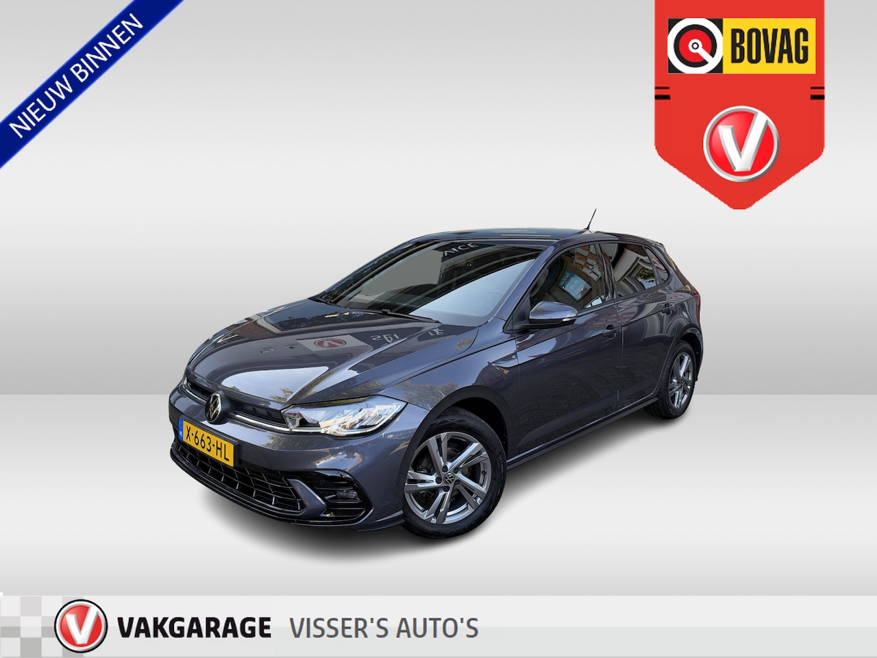 Volkswagen Polo - 1.0 TSI R-Line Apple CarPlay 16 inch velgen Automaat adaptieve cruisecontrol - AutoWereld.nl