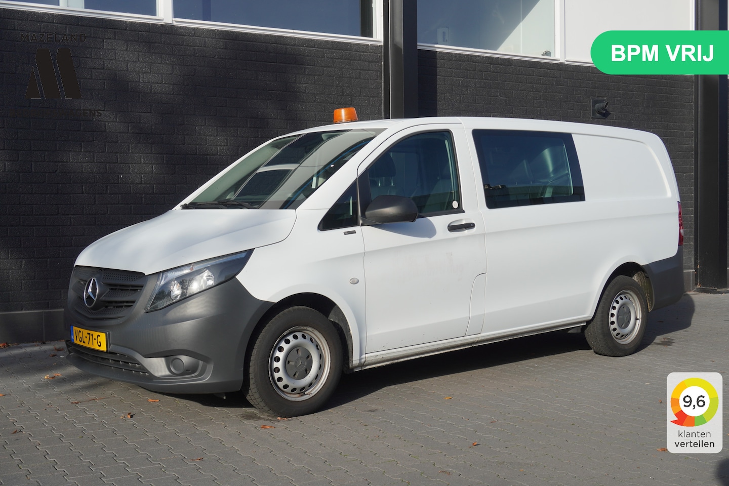 Mercedes-Benz Vito - 110 CDI Lang Dubbel Cabine EURO 6 - Airco - PDC - NAP - €22.950,- Excl. - AutoWereld.nl