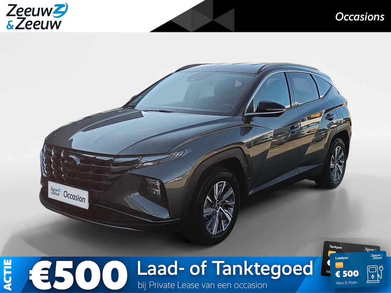 Hyundai Tucson - 1.6 T-GDI HEV Comfort Smart | Trekhaak | Elektrische achterklep | Navigatie | Parkeersenso - AutoWereld.nl
