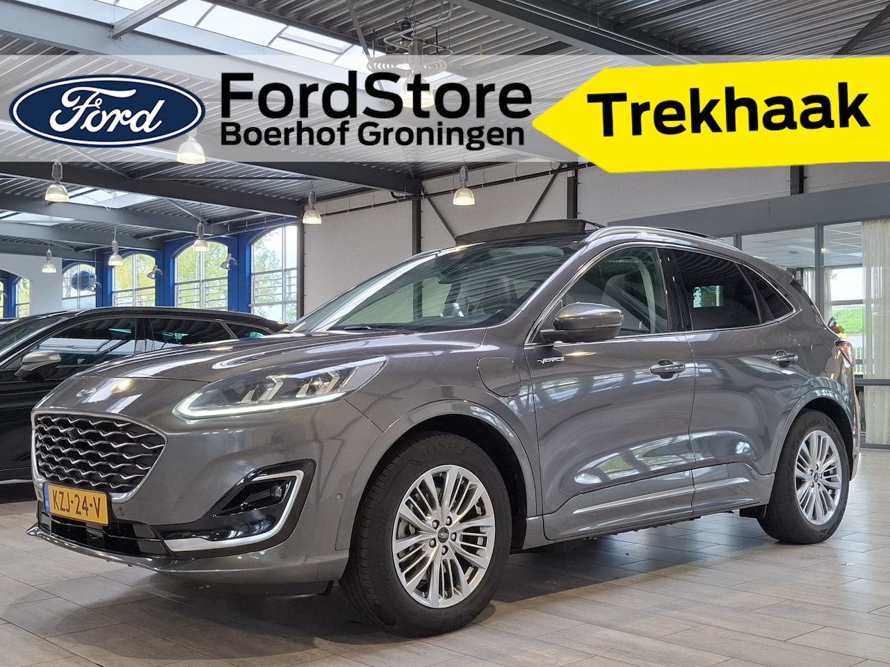 Ford Kuga - 2.5 PHEV Vignale | Trekhaak | Pano | Winter Pack | El. a. klep | El. verst. stoel + geh. | - AutoWereld.nl