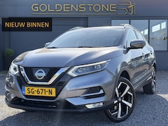 Nissan Qashqai - 1.2 Tekna + ✓1e Eigenaar✓Dealer Onderhouden✓360° Camera✓Pano✓Navi✓Trekhaak✓Stoelverw✓6Bak✓