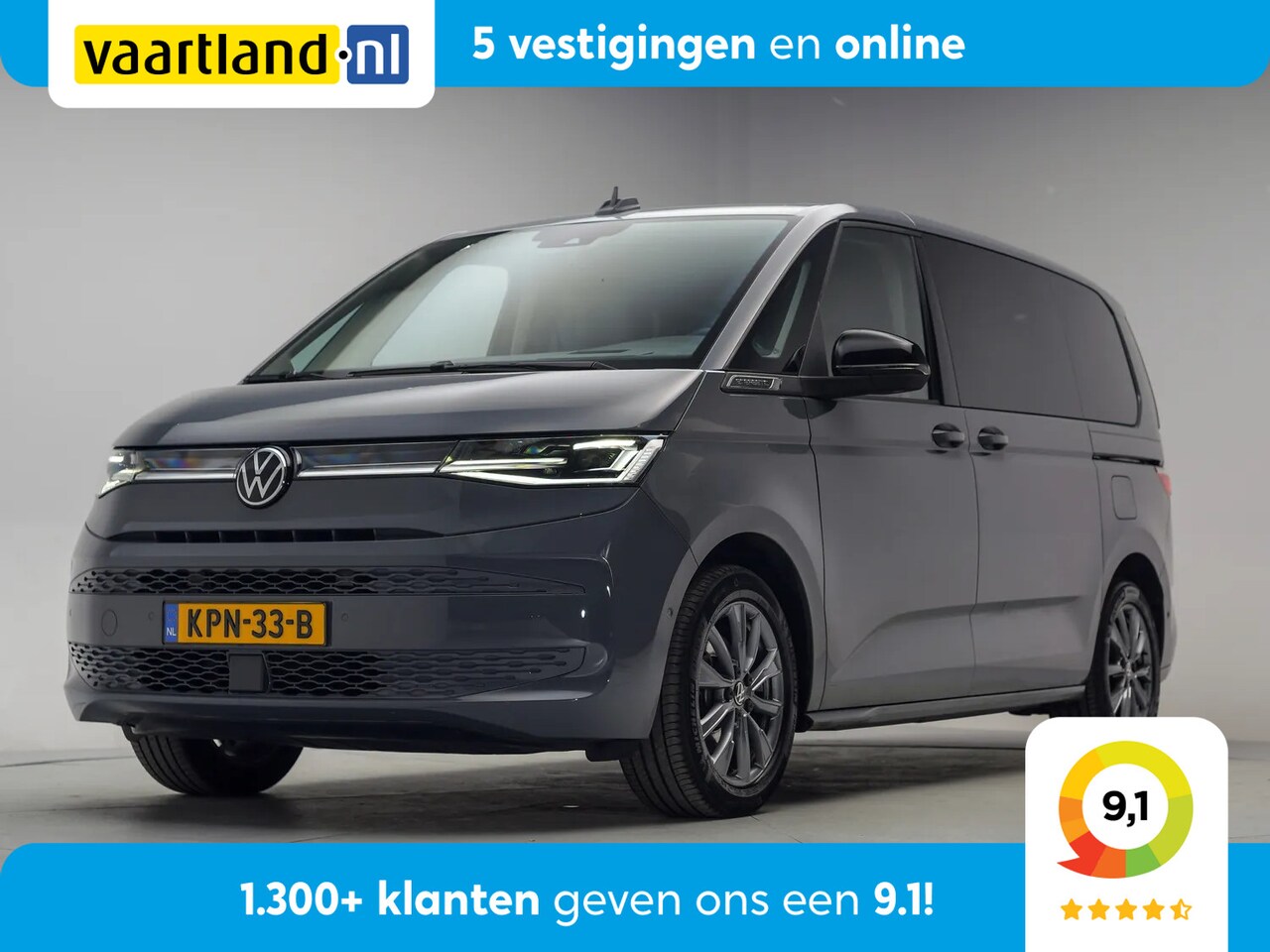 Volkswagen Multivan - 1.4 eHybrid 7p Style [ Pano Leer Matrix Led Harman Kardon Camera Stoelen Pakket ] - AutoWereld.nl
