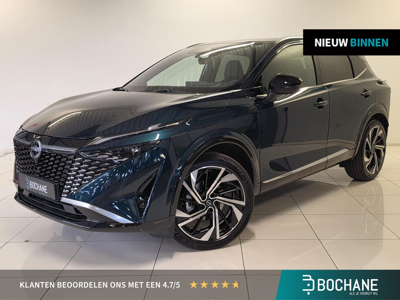 Nissan Qashqai - Tekna+ | BOSE | Leder | Panoramadak | 360° camera | Head-Up Display | Stoel- en stuurverwa - AutoWereld.nl