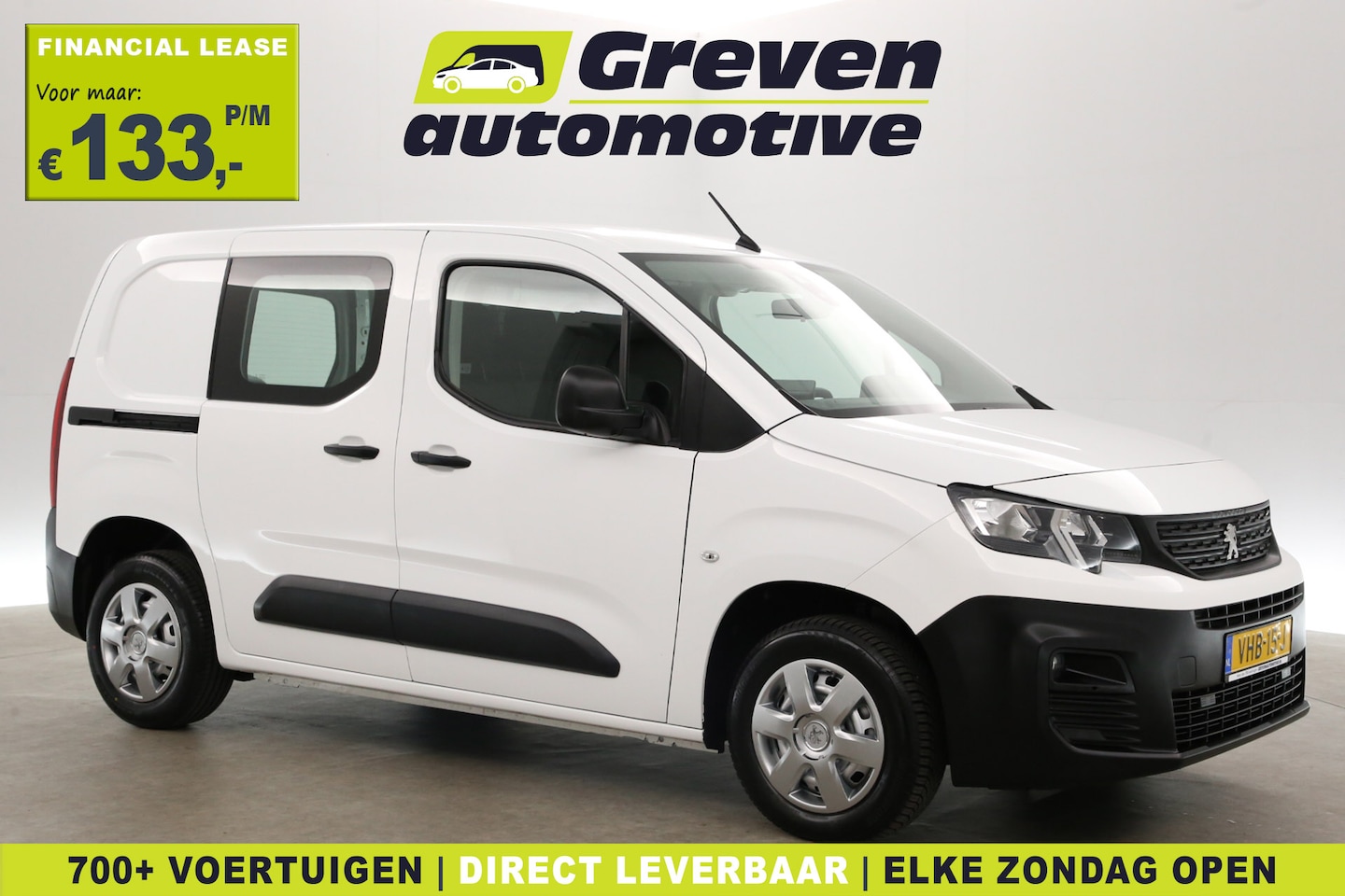 Peugeot Partner - 1.5 BlueHDI Pro | 3 Zits | Airco | Cruise | Carplay | Parkeersensoren - AutoWereld.nl