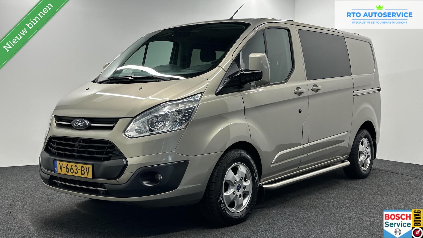 Ford Transit Custom - 290 2.0 TDCI L1H1 Ambiente DC MARGE AIRCO NAVI TREKHAAK CRUISE LM. - AutoWereld.nl