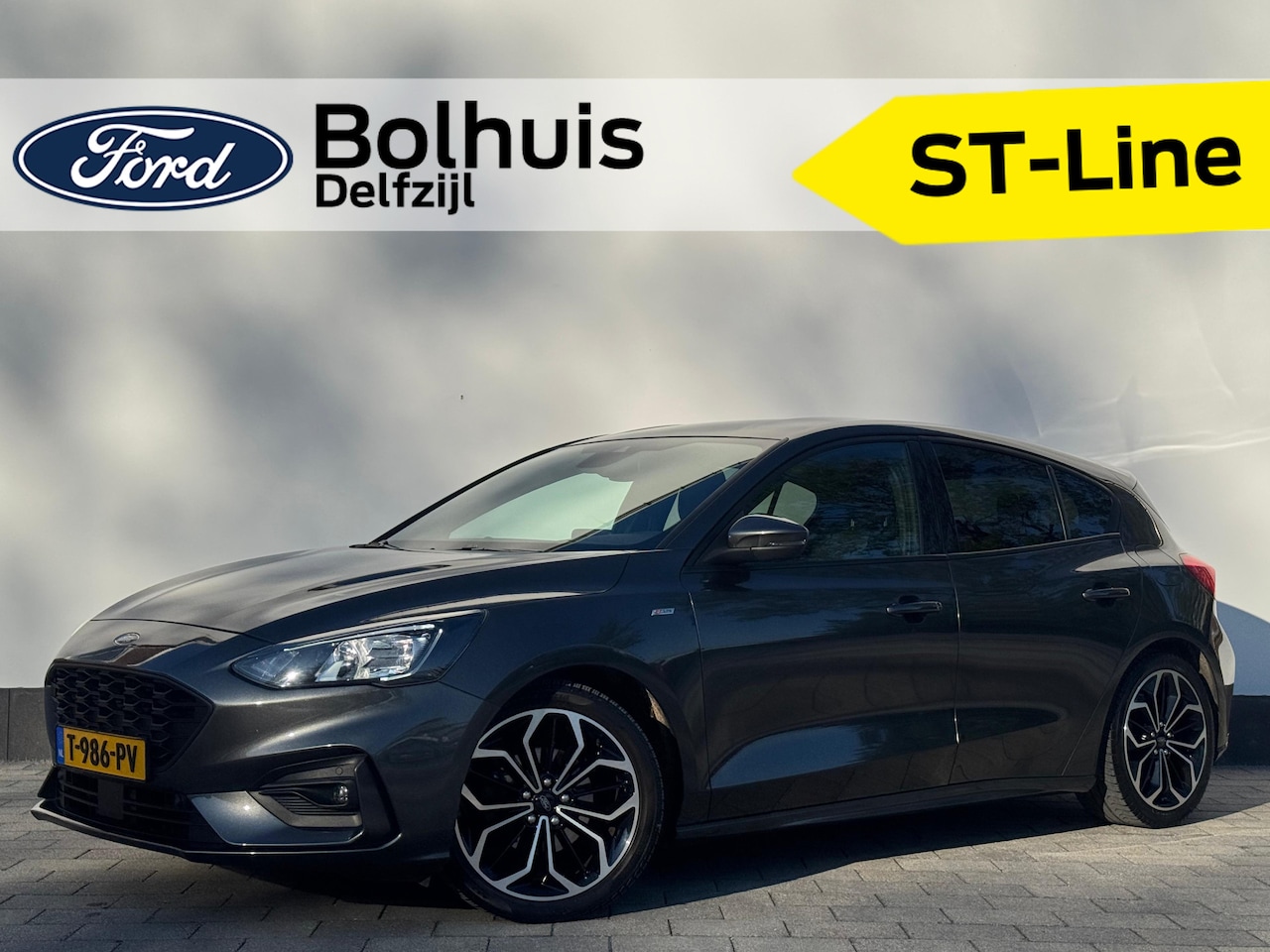 Ford Focus - EcoBoost Hybrid ST Line Business | Trekhaak Afneembaar | All-Season | 18-inch | Stoelverwa - AutoWereld.nl