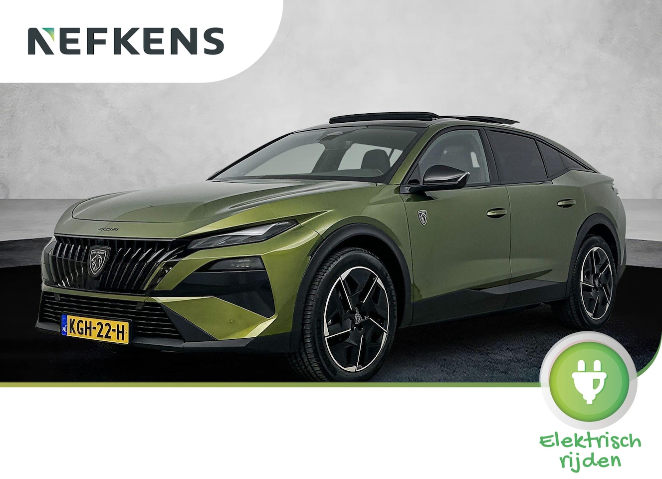 Peugeot e-408 - GT Exclusive 58 kWh 213pk | Demo deal! | Lederen bekleding | Schuif- / kanteldak | Adaptie - AutoWereld.nl
