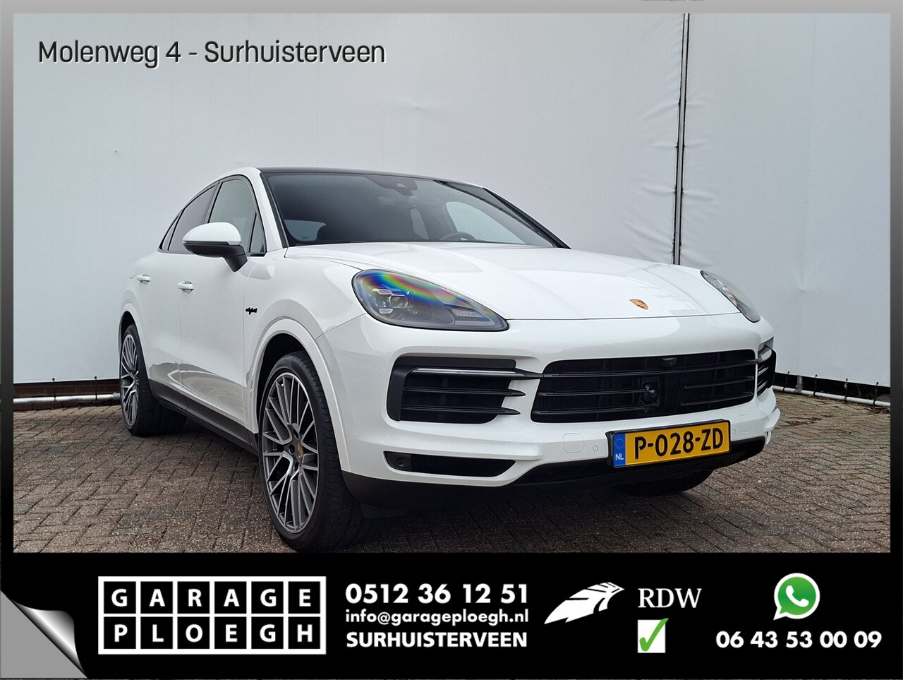 Porsche Cayenne Coupé - 3.0 E-Hybrid Pano Trekhaak(3500) 360° Adapt.Cruise Memory Leder - AutoWereld.nl