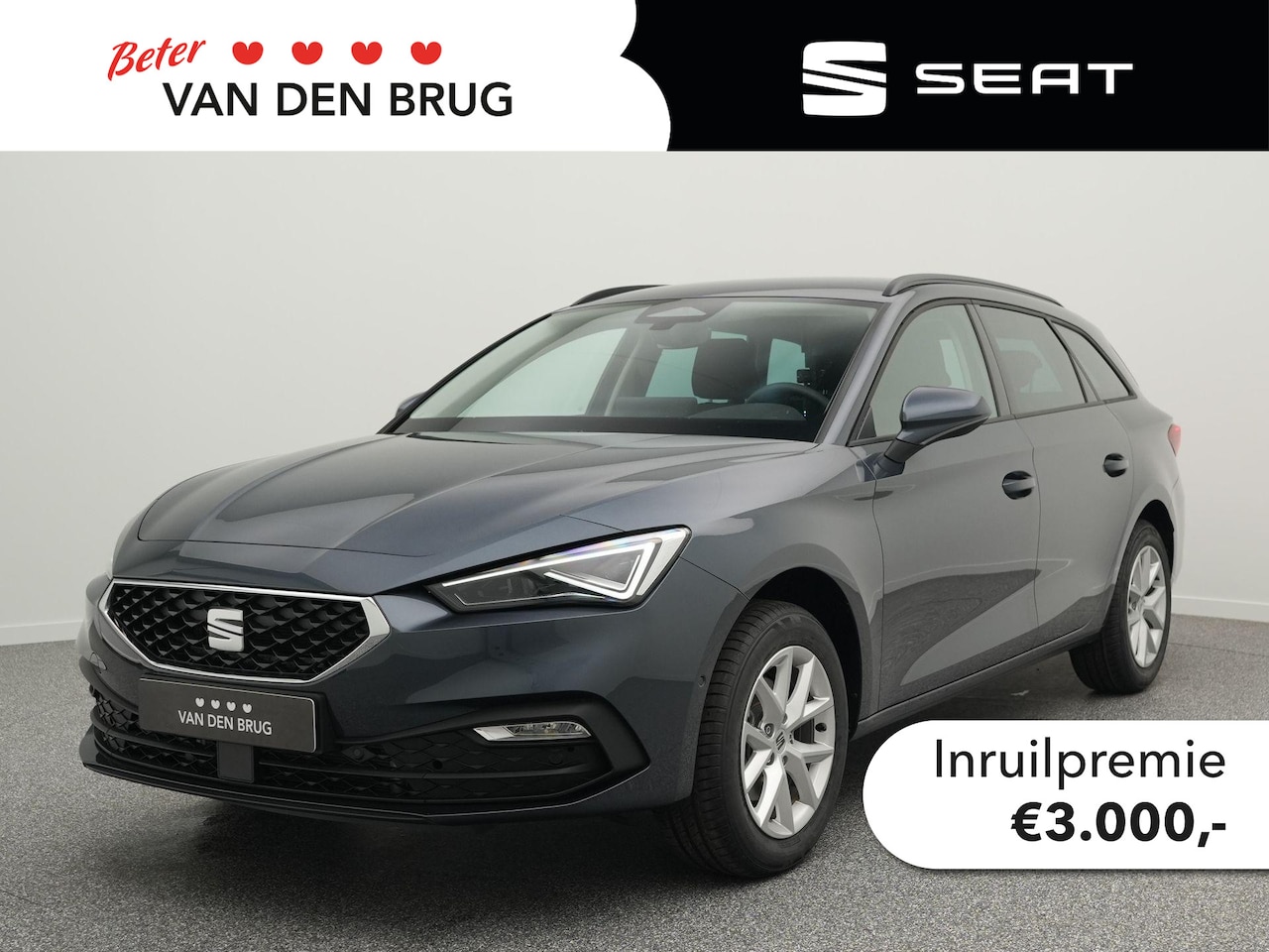 SEAT Leon Sportstourer - 1.5 eTSI Style Business Intense | Lage fiscale waarde | Matrix LED | Achteruitrijcamera | - AutoWereld.nl