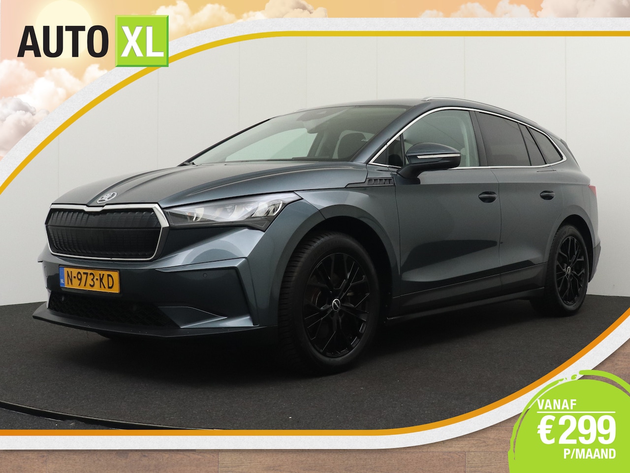 Skoda Enyaq iV - 60 (94%SOH) Sport Half-Leder/Sportstoelen 20'LMV Stoelverw. - AutoWereld.nl