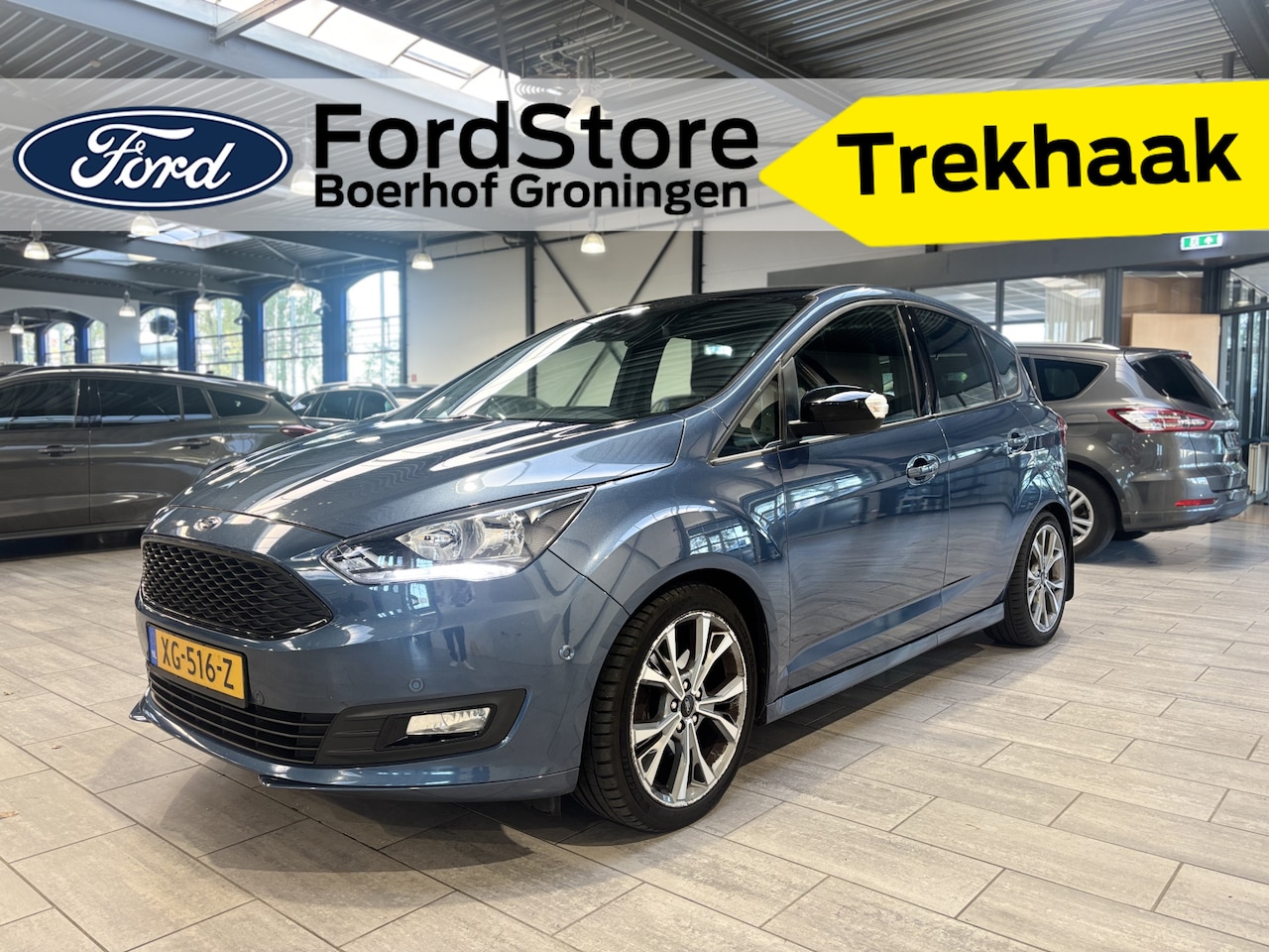 Ford C-Max - 1.5 EcoBoost 150 pk Sport | Trekhaak | Camera | 100% dealer onderh. | 1500 kg trekgewicht - AutoWereld.nl