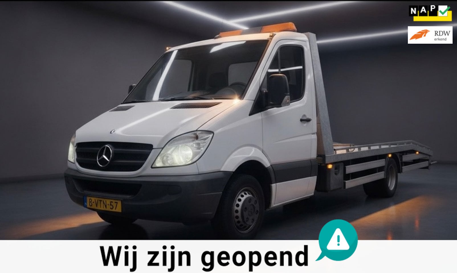 Mercedes-Benz Sprinter - 516 2.2 CDI 432-oprijwagen-automaat-airco-nette auto - AutoWereld.nl