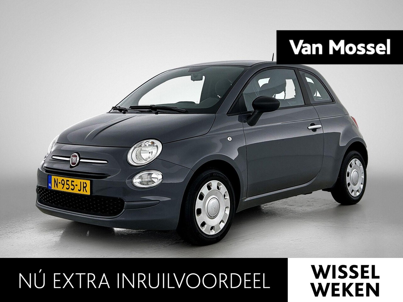 Fiat 500 - 1.0 Hybrid Cult | 1E EIGENAAR | AIRCO | SPEED LIMITER | DAB RADIO | MULTIFUNCTIONEEL STUUR - AutoWereld.nl