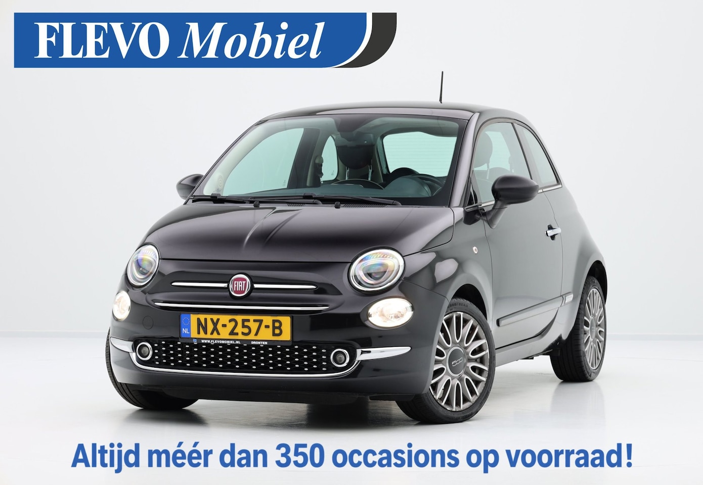 Fiat 500 - 0.9 TwinAir Turbo Lounge Pano|Navi|Clima|Half Leder|LMV - AutoWereld.nl