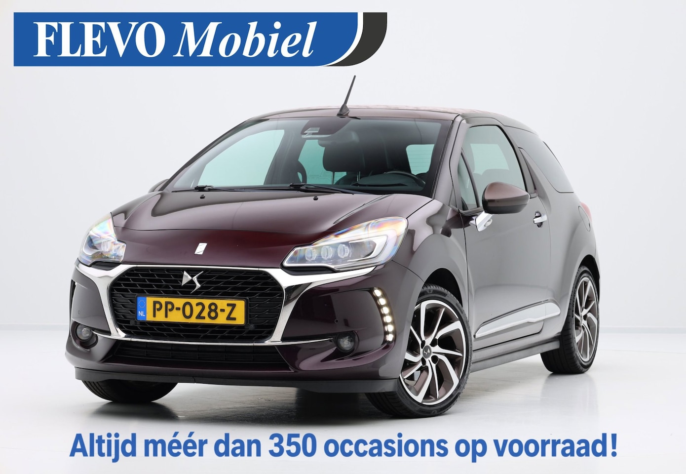 DS 3 Cabrio - 1.2 PureTech 130pk Sport Chic Vouwdak|CarPlay|Clima|Cam|LMV - AutoWereld.nl