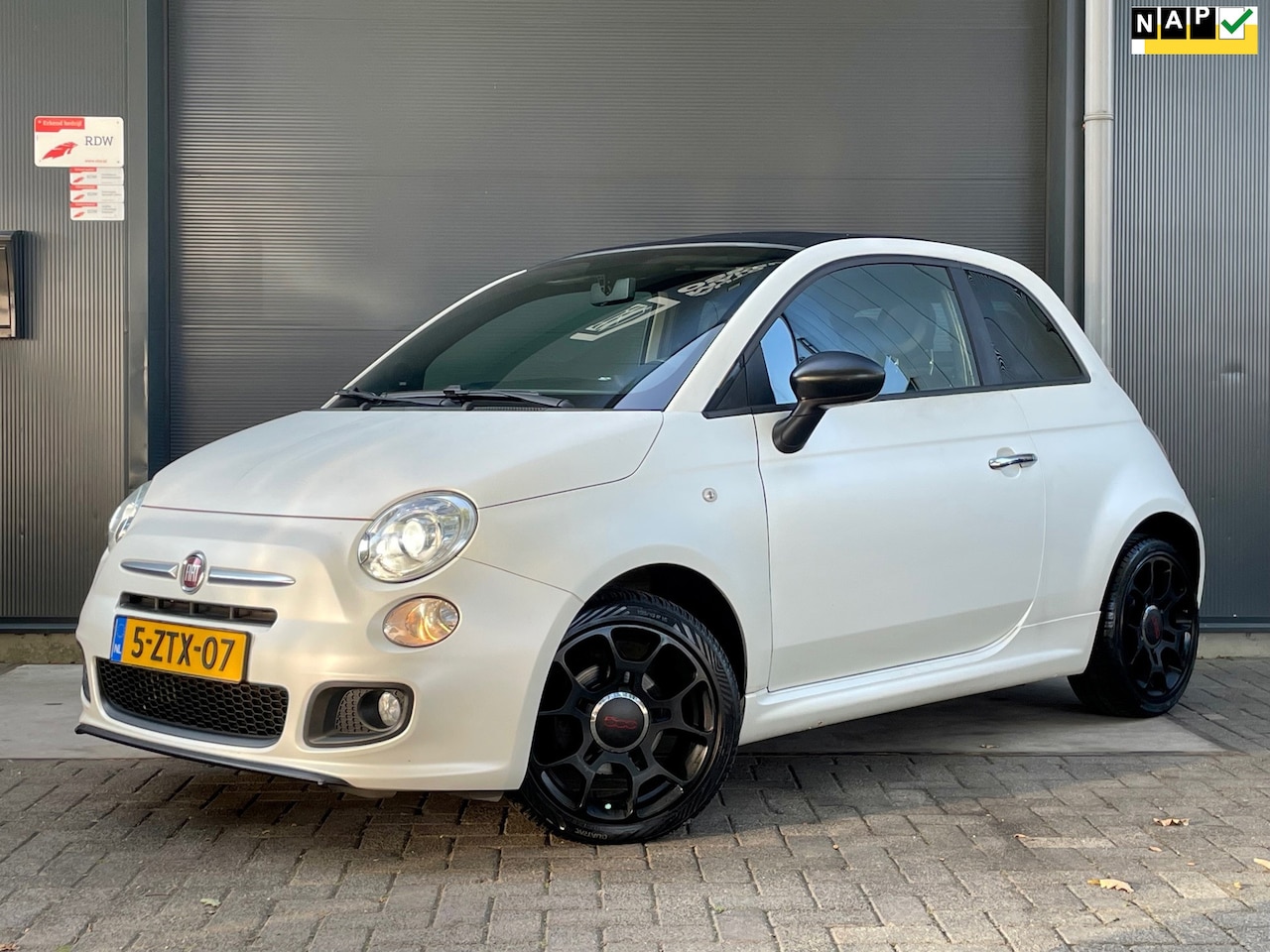 Fiat 500 C - 0.9 TwinAir Turbo 500S sport NAP CLIMA USB BLUETOOTH LEER INTERSCOPE AUDIO XENON PDC LM VE - AutoWereld.nl