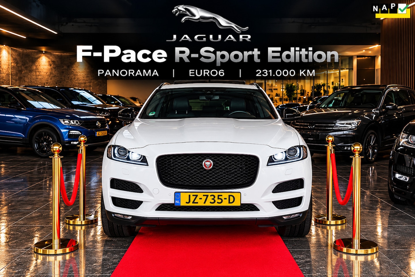 Jaguar F-Pace - R-Sport Edition PANO+ EURO6! - AutoWereld.nl