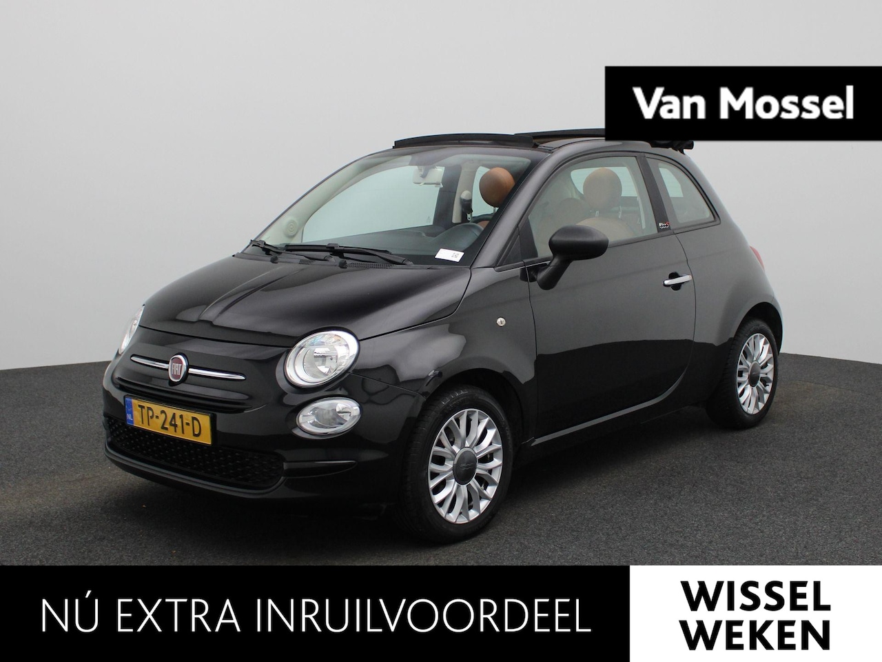 Fiat 500 C - 0.9 TwinAir Turbo Popstar | Airconditioning | Lederen Bekleding | Cruise Control | Lichtme - AutoWereld.nl