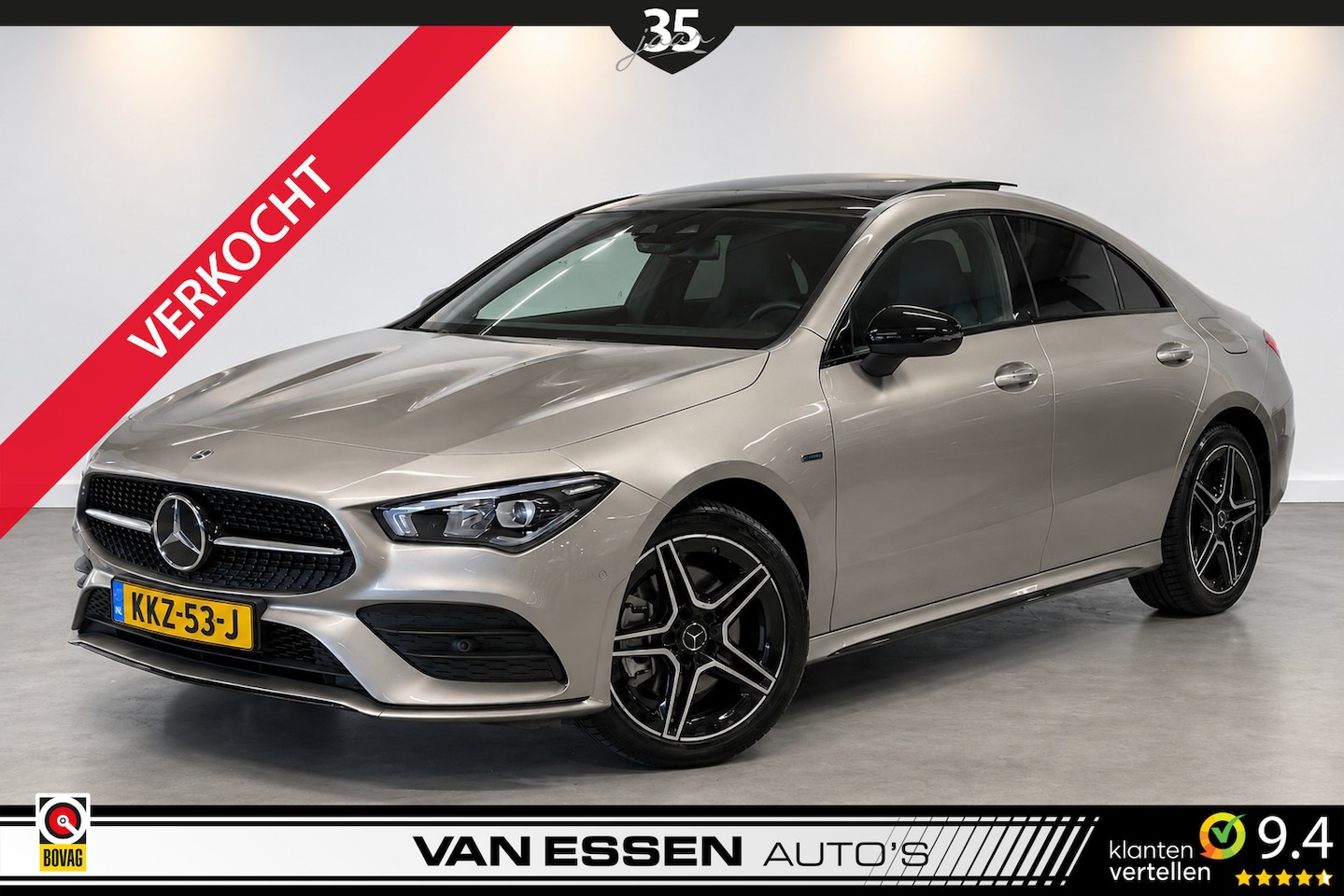 Mercedes-Benz CLA-Klasse - 250 e Premium AMG | PANO | SFEERLICHT | NIGHT PAKKET | CAMERA | STOELVERW! - AutoWereld.nl