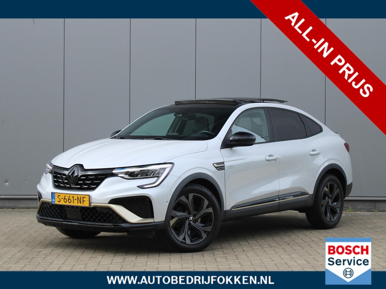 Renault Arkana - 1.6 E-Tech hybrid 145 E-Tech engineered | Panorama dak | Leder | Bose | Achteruitrijcamera - AutoWereld.nl