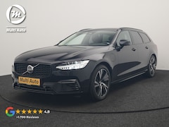 Volvo V90 - T6 AWD Plus Dark LONG RANGE PHEV 350pk Dealer O.H | SOH 100% | Trekhaak Af Fabriek | Adapt