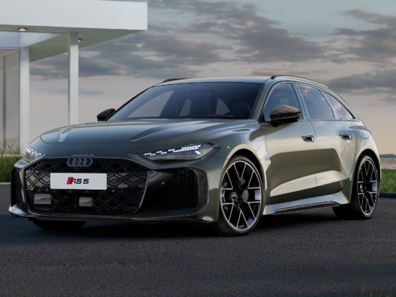 Audi RS5 - Avant e-hybrid 470 kW / 639 PK | Keramische remmen | Camouflage Carbonpakket | levering vo - AutoWereld.nl