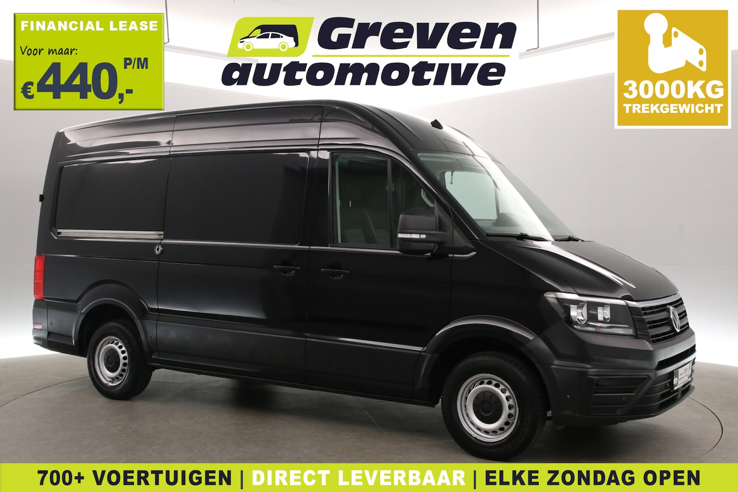 Volkswagen Crafter - 2.0 TDI L3H3 141PK | 3000KG Trekgew. | Airco | Camera | 3 Zits | Trekhaak | Carplay | Park - AutoWereld.nl
