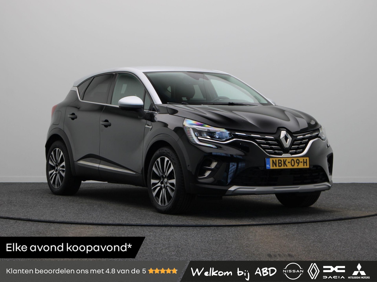 Renault Captur - E-Tech plug-in hybrid 160pk iconic | 98% SOH | Rondomzicht camera | Stoel en stuurverwarmi - AutoWereld.nl