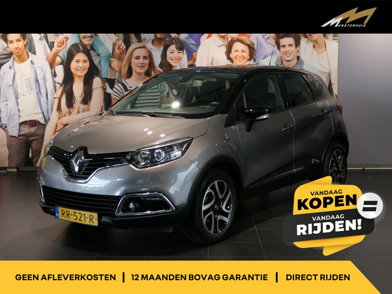 Renault Captur - 1.2 TCe Dynamique | Automaat | Trekhaak | Navi | Sensor achter | Autom. inklapbare spiegel - AutoWereld.nl