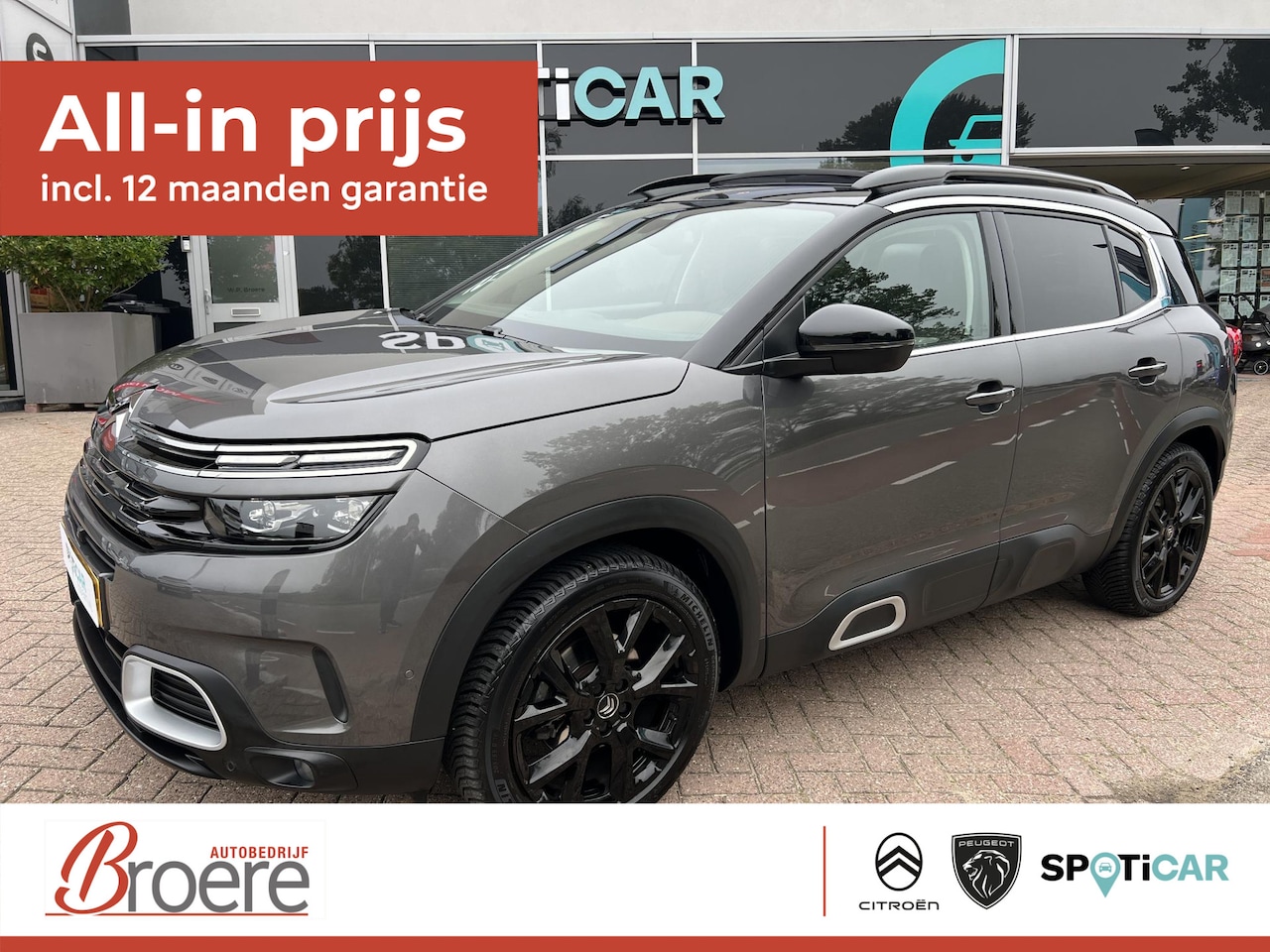Citroën C5 Aircross - 1.6 Turbo 180 pk Shine EAT-8 Automaat | Panoramadak, Trekhaak - AutoWereld.nl
