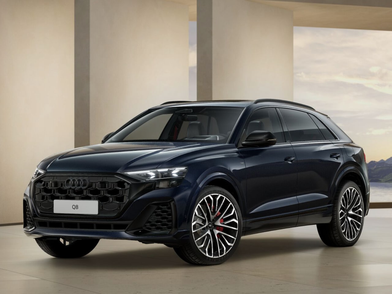 Audi Q8 - Competition Plus 60 TFSIe | Servosluiting | 23" Lichtmetalen velgen | Trekhaak | Optiek zw - AutoWereld.nl