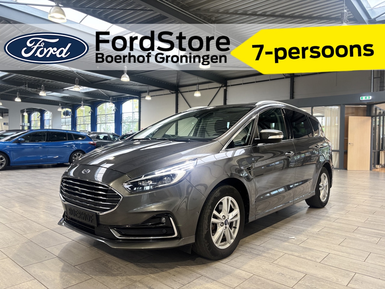 Ford S-Max - 2.5 HYBRID 190 pk Titanium | Trekhaak | 7-zitter | Winter Pack | Adapt. cruise | El. a. kl - AutoWereld.nl