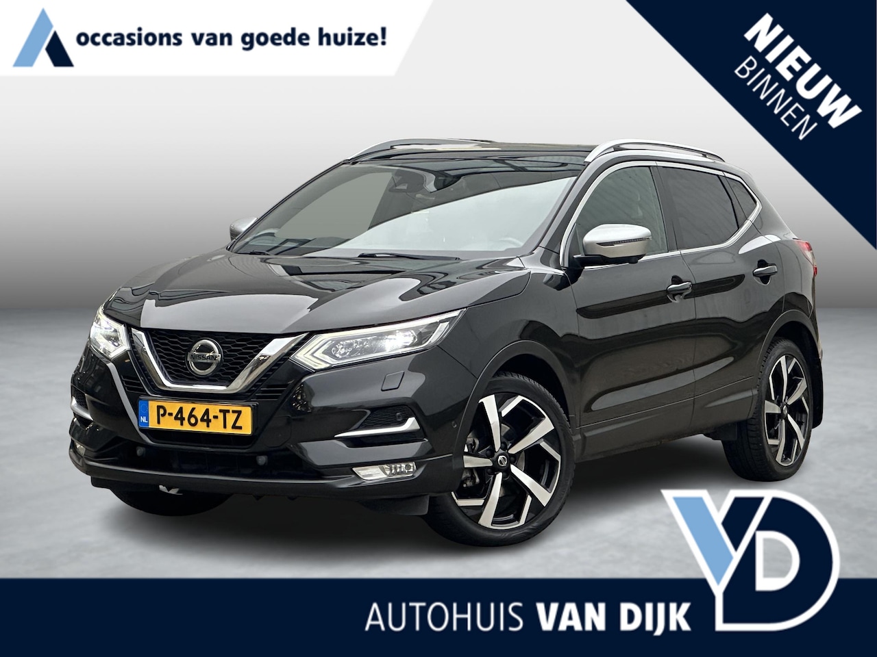Nissan Qashqai - 1.3 DIG-T Tekna |Camera|Carplay|Pano-dak|Cruise|Trekhaak|Bose|Stoelverw.|Leder - AutoWereld.nl