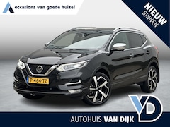 Nissan Qashqai - 1.3 DIG-T Tekna + |Camera|Carplay|Pano-dak|Cruise|Trekhaak|Bose|Stoelverw.|Leder