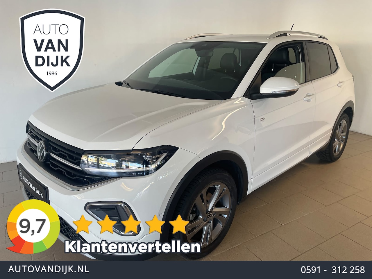 Volkswagen T-Cross - 1.5 TSI R-Line Edition AIRCO CLIMA NAVI CRUISE BLUETOOTH IQ LED STOELVERW APPLE CARPLAY VE - AutoWereld.nl