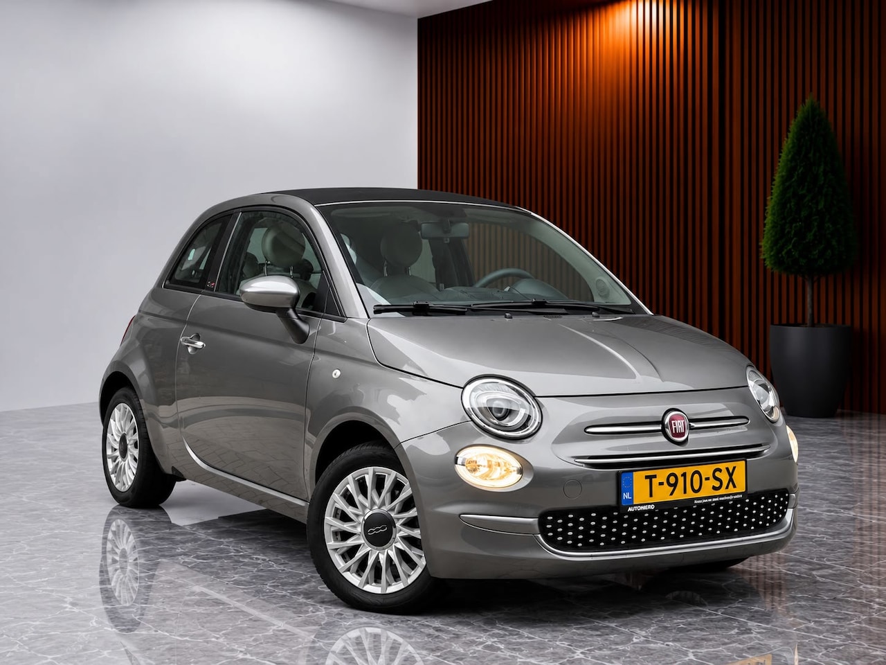 Fiat 500 C - 1.0 Hybrid Lounge (6-BAK, BLUETOOTH, MULTIMEDIA, PARKEERSENSOREN, CRUISE CONTROL, GOED OND - AutoWereld.nl