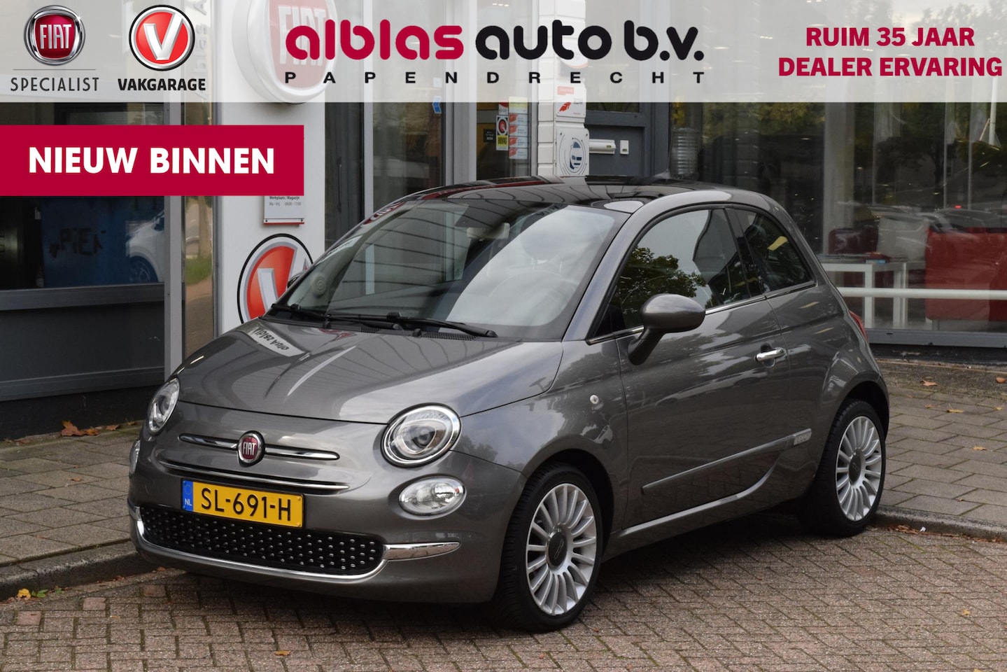 Fiat 500 - 80pk Turbo Lounge|Carplay|PDC|Clima|Cruise - AutoWereld.nl