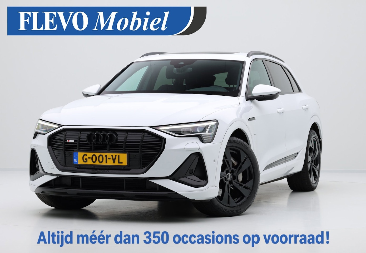 Audi e-tron - E-tron 50 quattro Launch edition Black S Line 71 kWh Aut. Pano|Leder-Alcantara|CarPlay|LMV - AutoWereld.nl